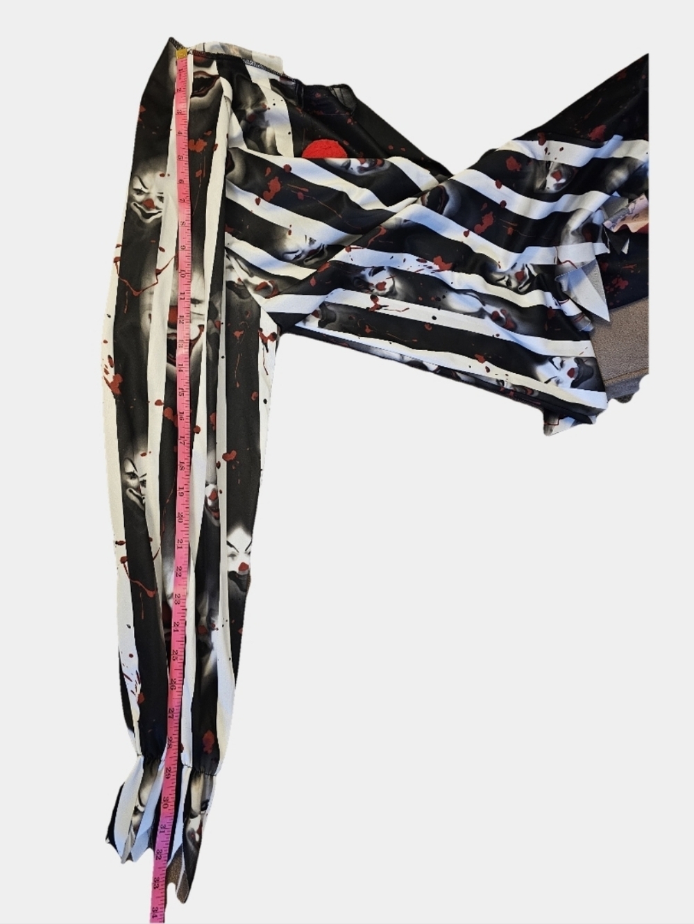 Spirit Scary Clown 3 Piece Halloween Costume Size L - Picture 7 of 9
